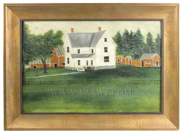 Primitive House Farm Portrait
Found in Ohio
Circa 1900, entire view